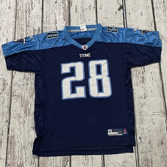 Kids Boys Chris Johnson Tennessee Titans Reebok NFL Football Jersey - Picture 1 of 4